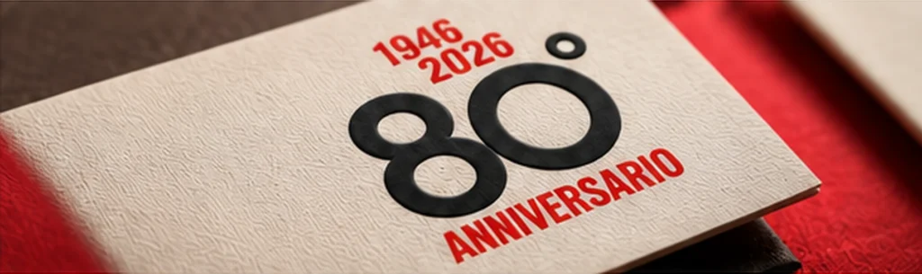 Logo celebrativo 80 anni Cencio Papa, 1946–2026